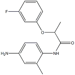 N-(4-amino-2-methylphenyl)-2-(3-fluorophenoxy)propanamide Struktur