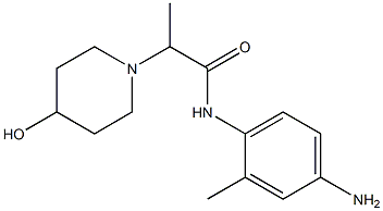 N-(4-amino-2-methylphenyl)-2-(4-hydroxypiperidin-1-yl)propanamide Struktur