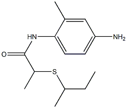 N-(4-amino-2-methylphenyl)-2-(butan-2-ylsulfanyl)propanamide Struktur