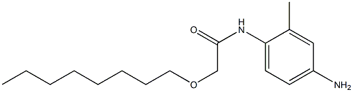 N-(4-amino-2-methylphenyl)-2-(octyloxy)acetamide Struktur