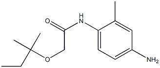 N-(4-amino-2-methylphenyl)-2-[(2-methylbutan-2-yl)oxy]acetamide Struktur