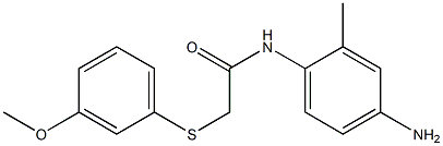 N-(4-amino-2-methylphenyl)-2-[(3-methoxyphenyl)sulfanyl]acetamide Struktur