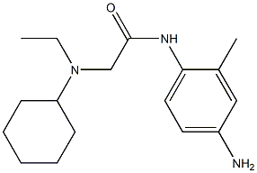 N-(4-amino-2-methylphenyl)-2-[cyclohexyl(ethyl)amino]acetamide Struktur