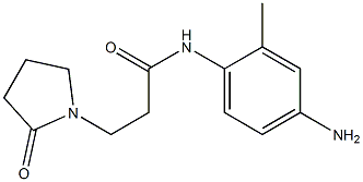 N-(4-amino-2-methylphenyl)-3-(2-oxopyrrolidin-1-yl)propanamide Struktur