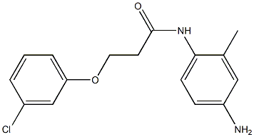 N-(4-amino-2-methylphenyl)-3-(3-chlorophenoxy)propanamide Struktur