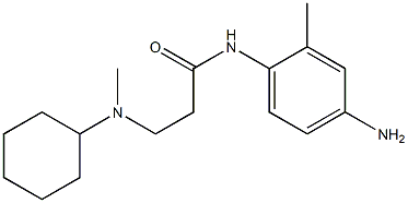 N-(4-amino-2-methylphenyl)-3-[cyclohexyl(methyl)amino]propanamide Struktur