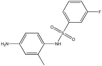 N-(4-amino-2-methylphenyl)-3-fluorobenzenesulfonamide Struktur