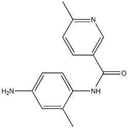 N-(4-amino-2-methylphenyl)-6-methylnicotinamide Struktur