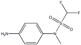 N-(4-aminophenyl)-1,1-difluoro-N-methylmethanesulfonamide Struktur