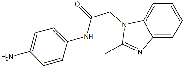 N-(4-aminophenyl)-2-(2-methyl-1H-1,3-benzodiazol-1-yl)acetamide Struktur