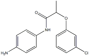 N-(4-aminophenyl)-2-(3-chlorophenoxy)propanamide Struktur