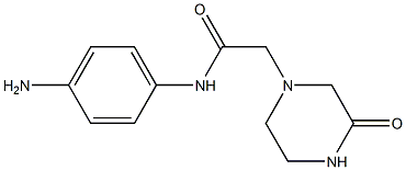 N-(4-aminophenyl)-2-(3-oxopiperazin-1-yl)acetamide Struktur