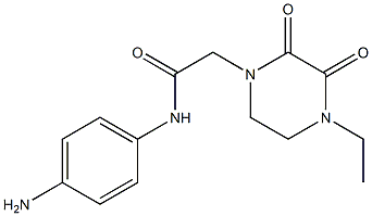 N-(4-aminophenyl)-2-(4-ethyl-2,3-dioxopiperazin-1-yl)acetamide Struktur