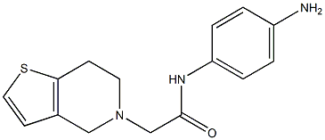 N-(4-aminophenyl)-2-(6,7-dihydrothieno[3,2-c]pyridin-5(4H)-yl)acetamide Struktur