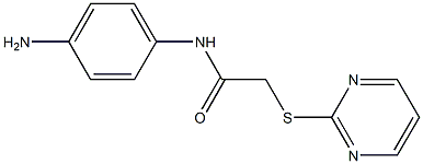 N-(4-aminophenyl)-2-(pyrimidin-2-ylsulfanyl)acetamide Struktur