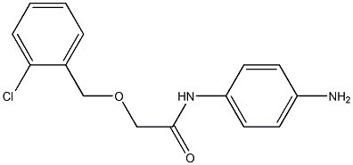 N-(4-aminophenyl)-2-[(2-chlorophenyl)methoxy]acetamide Struktur