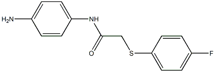 N-(4-aminophenyl)-2-[(4-fluorophenyl)sulfanyl]acetamide Struktur