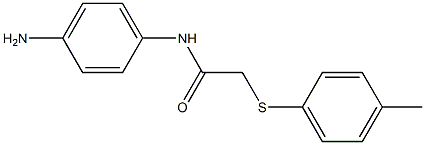 N-(4-aminophenyl)-2-[(4-methylphenyl)sulfanyl]acetamide Struktur