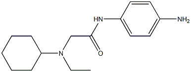 N-(4-aminophenyl)-2-[cyclohexyl(ethyl)amino]acetamide Struktur