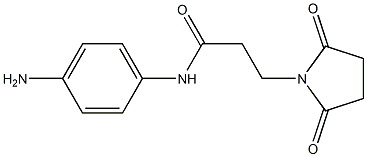 N-(4-aminophenyl)-3-(2,5-dioxopyrrolidin-1-yl)propanamide Struktur