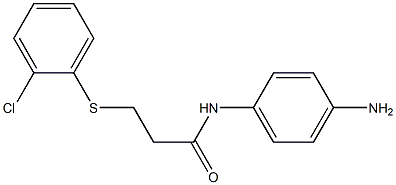 N-(4-aminophenyl)-3-[(2-chlorophenyl)sulfanyl]propanamide Struktur