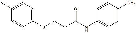 N-(4-aminophenyl)-3-[(4-methylphenyl)sulfanyl]propanamide Struktur