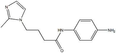 N-(4-aminophenyl)-4-(2-methyl-1H-imidazol-1-yl)butanamide Struktur