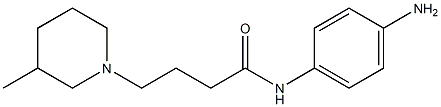 N-(4-aminophenyl)-4-(3-methylpiperidin-1-yl)butanamide Struktur