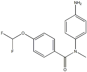 N-(4-aminophenyl)-4-(difluoromethoxy)-N-methylbenzamide Struktur