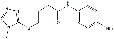 N-(4-aminophenyl)-4-[(4-methyl-4H-1,2,4-triazol-3-yl)sulfanyl]butanamide Struktur