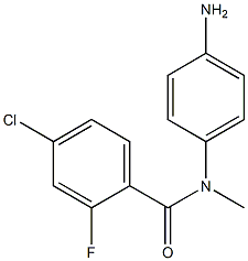 N-(4-aminophenyl)-4-chloro-2-fluoro-N-methylbenzamide Struktur