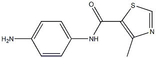 N-(4-aminophenyl)-4-methyl-1,3-thiazole-5-carboxamide Struktur