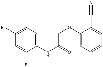 N-(4-bromo-2-fluorophenyl)-2-(2-cyanophenoxy)acetamide Struktur