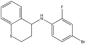 N-(4-bromo-2-fluorophenyl)-3,4-dihydro-2H-1-benzothiopyran-4-amine Struktur