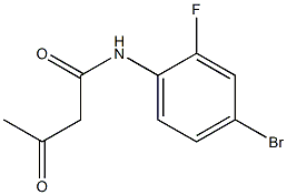 N-(4-bromo-2-fluorophenyl)-3-oxobutanamide Struktur