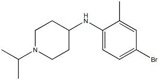 N-(4-bromo-2-methylphenyl)-1-(propan-2-yl)piperidin-4-amine Struktur