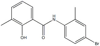 N-(4-bromo-2-methylphenyl)-2-hydroxy-3-methylbenzamide Struktur