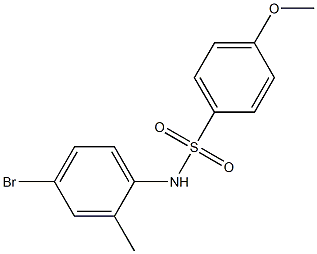 N-(4-bromo-2-methylphenyl)-4-methoxybenzene-1-sulfonamide Struktur