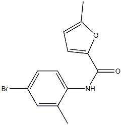 N-(4-bromo-2-methylphenyl)-5-methylfuran-2-carboxamide Struktur