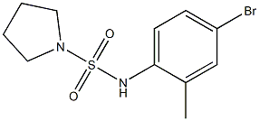 N-(4-bromo-2-methylphenyl)pyrrolidine-1-sulfonamide Struktur