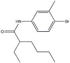 N-(4-bromo-3-methylphenyl)-2-ethylhexanamide Struktur