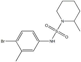 N-(4-bromo-3-methylphenyl)-2-methylpiperidine-1-sulfonamide Struktur