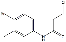 N-(4-bromo-3-methylphenyl)-3-chloropropanamide Struktur