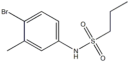 N-(4-bromo-3-methylphenyl)propane-1-sulfonamide Struktur