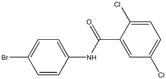 N-(4-bromophenyl)-2,5-dichlorobenzamide Struktur