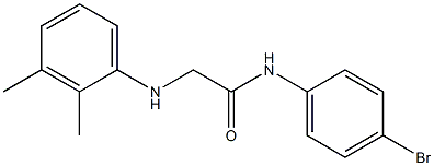 N-(4-bromophenyl)-2-[(2,3-dimethylphenyl)amino]acetamide Struktur