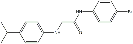 N-(4-bromophenyl)-2-{[4-(propan-2-yl)phenyl]amino}acetamide Struktur