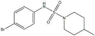 N-(4-bromophenyl)-4-methylpiperidine-1-sulfonamide Struktur