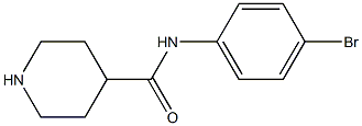 N-(4-bromophenyl)piperidine-4-carboxamide Struktur