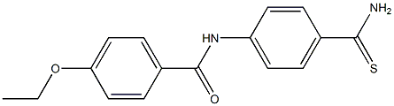 N-(4-carbamothioylphenyl)-4-ethoxybenzamide Struktur